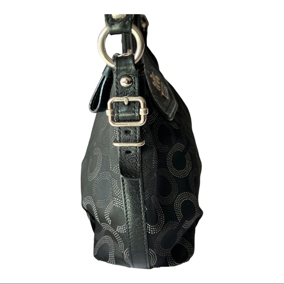 COACH Black Logo Shoulder Bag - Picture 8 of 12